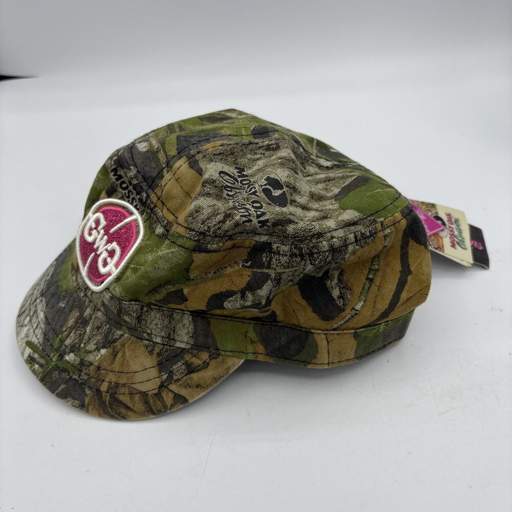 Mossy Oak Girls With Guns Hat Cap Womens Strap Back Obsession Camo Pink Scope